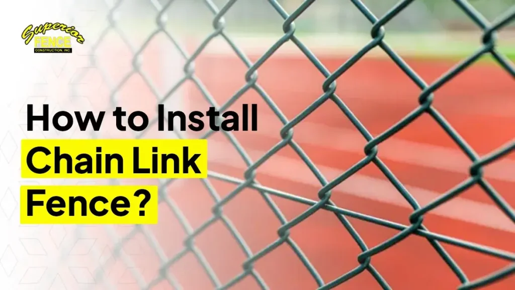 Chain link fence