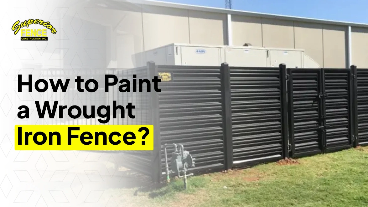 Paint a Wrought Iron Fence