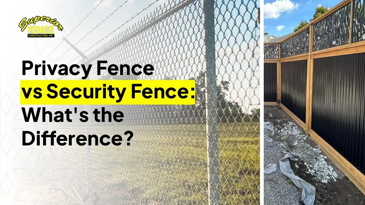 Privacy Fence vs Security Fence