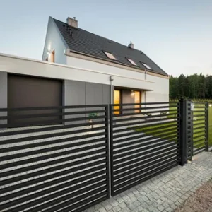 heavy duty dual swing steel gate